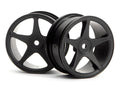 HPI Racing Super Star Wheel 26mm 1mm Offset Black for 1/10 Scale Touring Cars