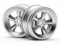 HPI Racing Matte Chrome Vintage 5 Spoke Wheel 26mm 0mm Offset (2pcs) for 1/10 Scale On-Road Cars