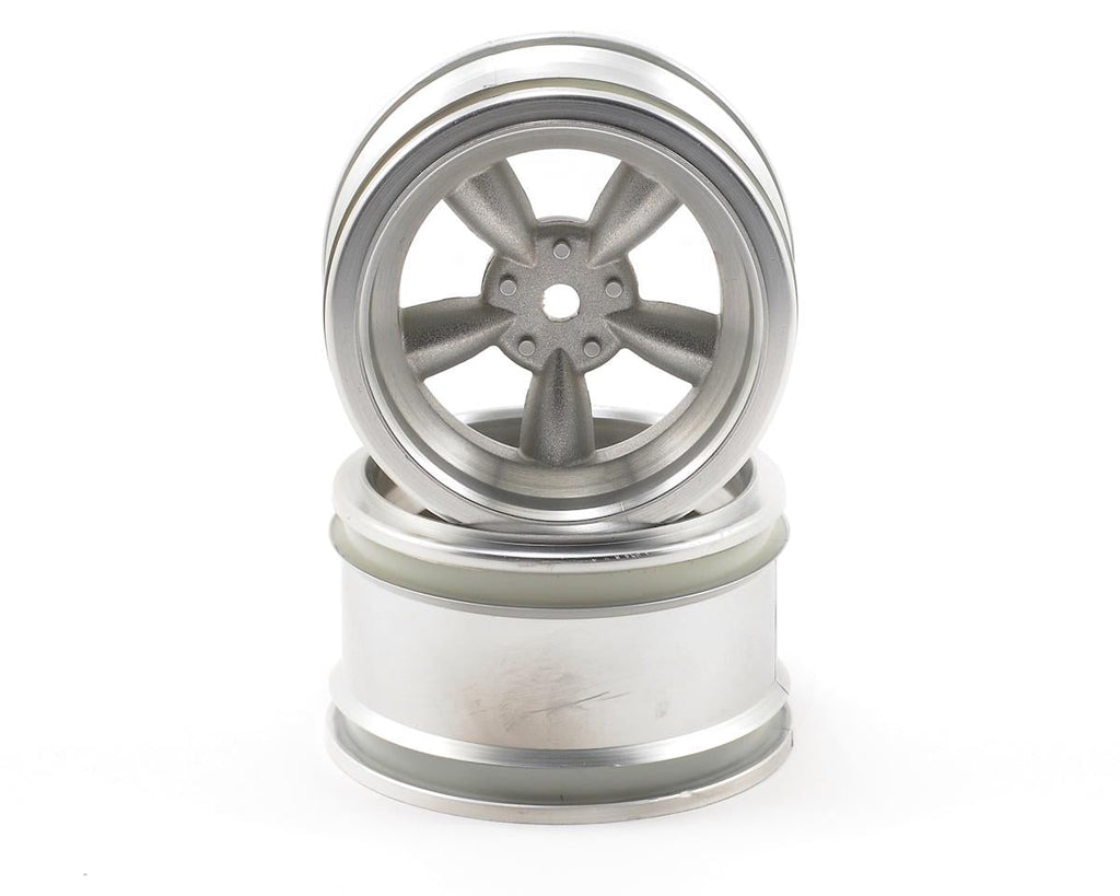 HPI Racing Vintage 5-Spoke Wheels 31mm Matte Chrome — 6mm Offset