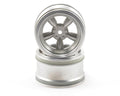 HPI Racing Vintage 5-Spoke Wheels 31mm Matte Chrome — 6mm Offset