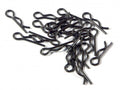 HPI Racing 6mm Black Body Clips 20 Pieces for RC Vehicles
