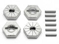 HPI Racing 17mm Silver Hex Wheel Hubs (4-Pack) — Savage X