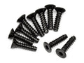 HPI Racing M3x12mm Self-Tapping Flat Head Hex Socket Screws (10-Pack)