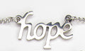 Silver Hope Faith Jesus Choker Necklace Cross Pendant Cutout Necklace Chain for Girls Women Christian Jewelry script jewellery