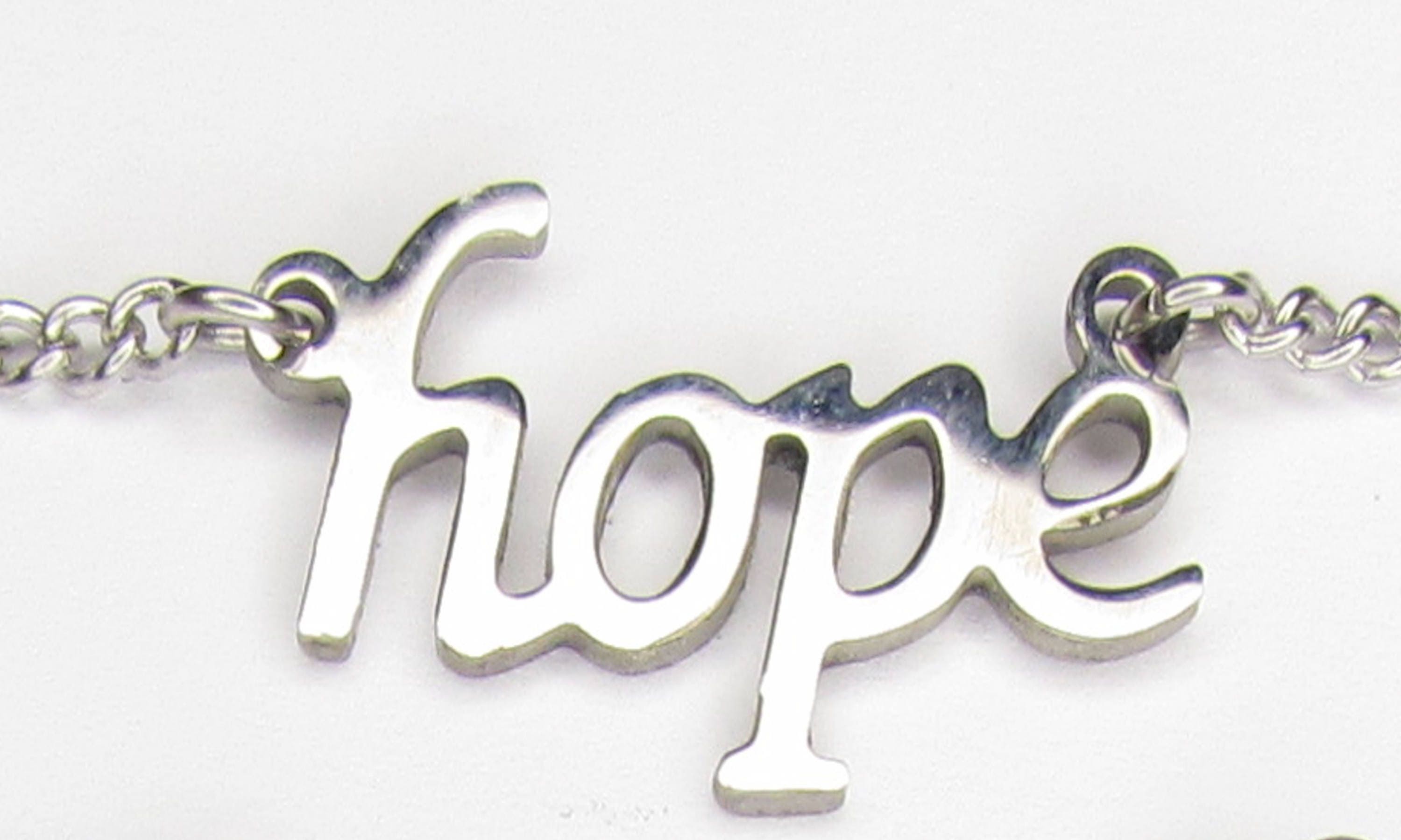 Silver Hope Faith Jesus Choker Necklace Cross Pendant Cutout Necklace Chain for Girls Women Christian Jewelry script jewellery