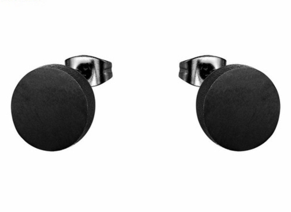 Button Stud Earrings for Men or Women Waterproof Hypoallergenic Stainless Steel Simple Elegant Modern Girls Boys Jewelry Jewellery