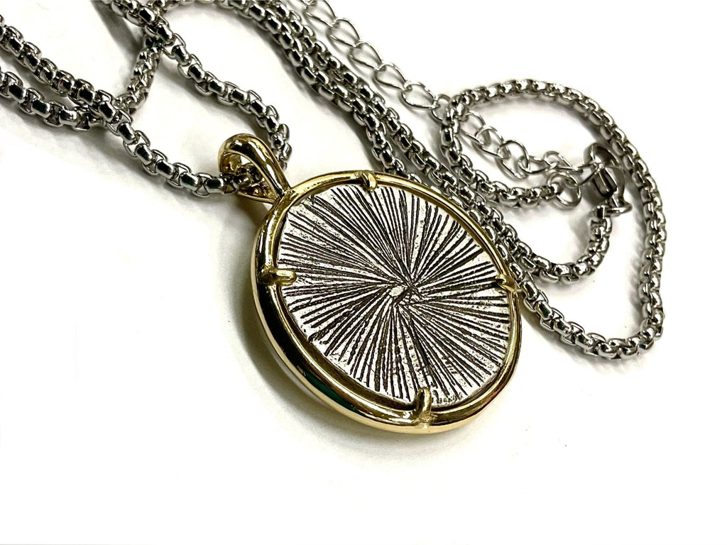 Saint Michael DEFEND ME medal Silver St Michaels Medallion Stainless Steel Chain Patron Saint Police Officers Soldiers