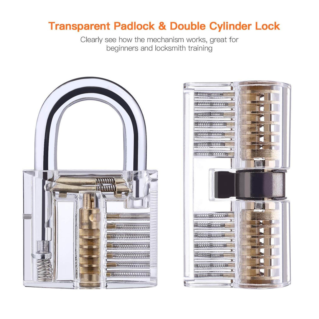 Lock Pick Set - for Beginners+: Lock Picks by LOKKO, Practice Locks, Covert Kit + How-to Guide
