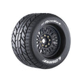 Louise R/C MT-Rocket Sport 1/8 3.8" Monster Truck MFT Belted Road Tires, 17mm Hex (0" & 1/2" Offset)