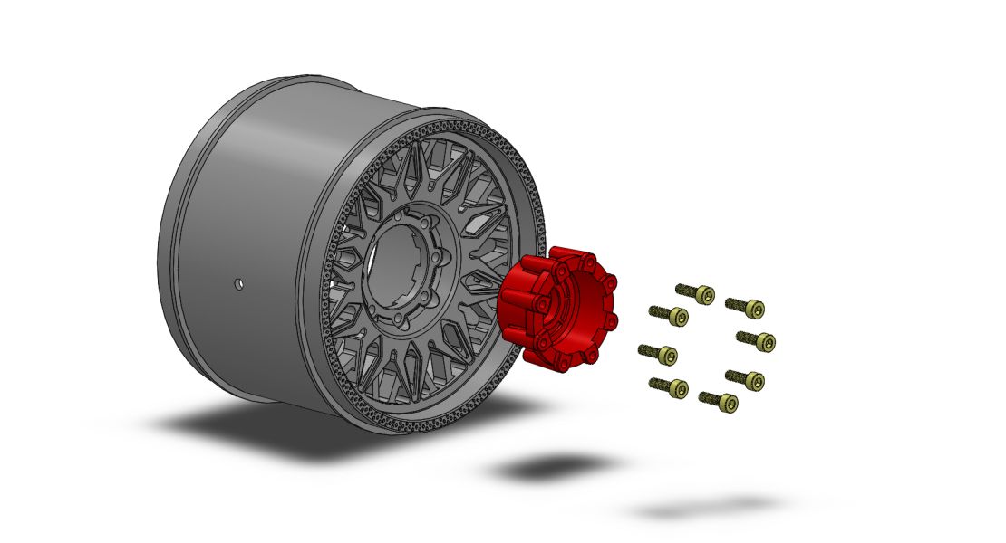 Louise R/C MT-Uphill Sport 1/8 4.2" Monster Truck MFT Belted Tires, 17mm Hex (0" & 1/2" Offset)