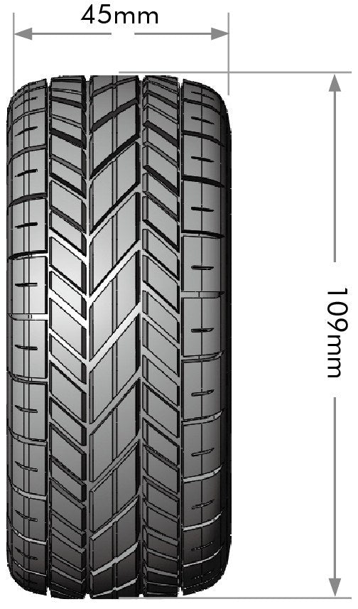Louise R/C SC-Rocket M Oval Track 1/10 Short Course Road Tires Soft 12mm 14mm 17mm Removable Hex Mounted Black Rim Pair