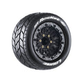 Louise R/C MT-Rocket Soft 1/10 2.8" Monster Truck Belted MFT Tires, Bead-Lock (Removable Hex)
