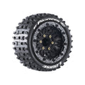 Louise R/C MFT ST-Pioneer Soft 1/10 Stadium Truck Tires, Removable Hex (0" & 1/2" Offset)