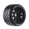 Louise R/C MT-Rocket Speed 1/8 Monster Truck Belted Tires Mounted Low Profile 17mm Hex 0" & 1/2" Offset Pair