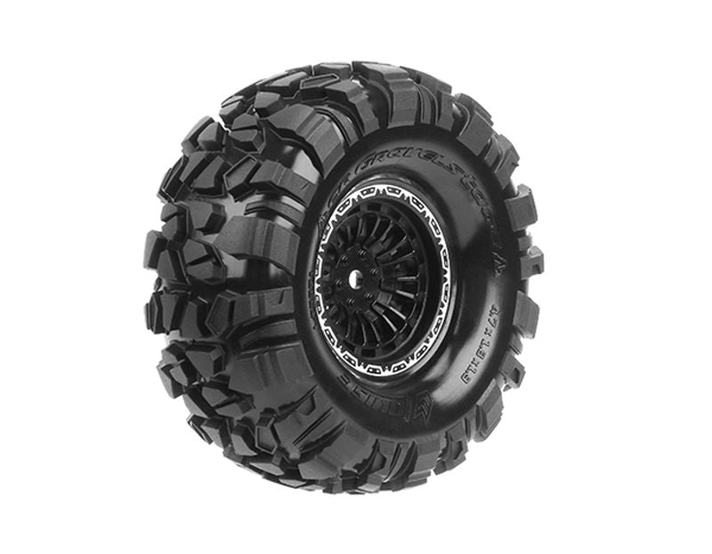 Louise R/C CR-Gravelstage 1/10 1.9" Crawler Tires Super Soft, Mounted (12mm Hex)