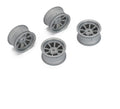 Louise R/C 8-Spoke Gray Wheels +4mm Offset for LMX