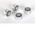 Louise R/C 10-Spoke Silver Wheels +4mm Offset for LMX