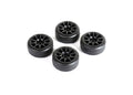 Louise R/C Drift Tires on 10-Spoke Black Wheels +1mm (4pcs) for LMX
