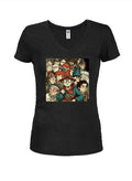 Anime - Mage Level 20 Juniors V Neck T-Shirt