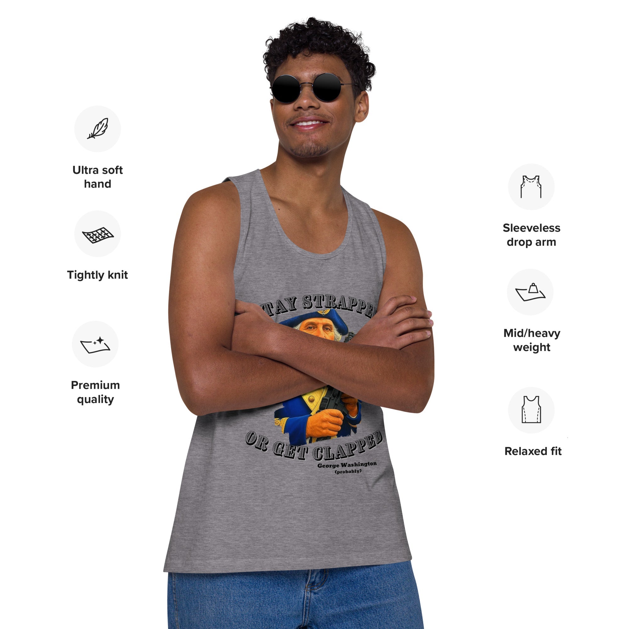 Stay Strapped - Men’s premium tank top
