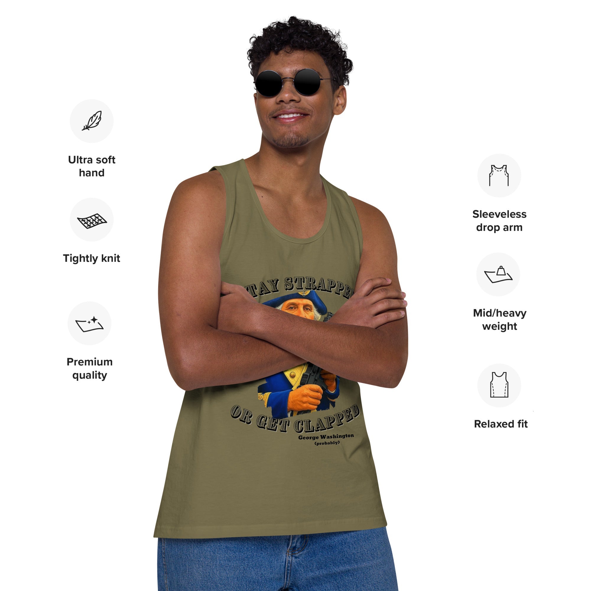 Stay Strapped - Men’s premium tank top