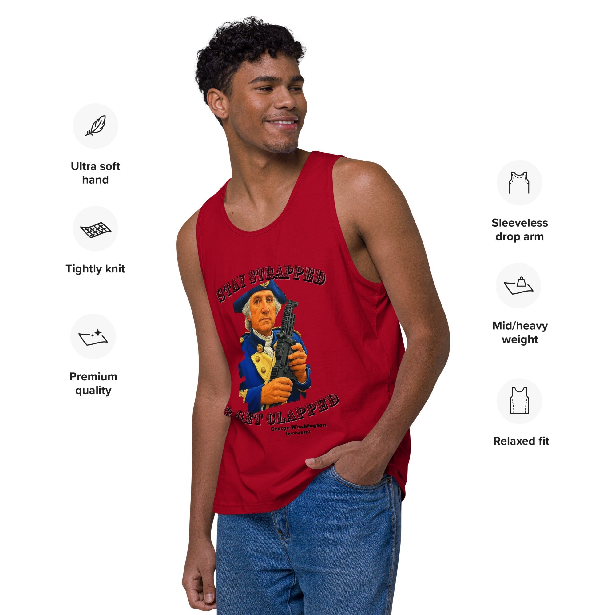 Stay Strapped - Men’s premium tank top