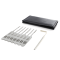 Lock Pick Rakes, the Nano, Covert EDC + Leather wallet by Dangerfield