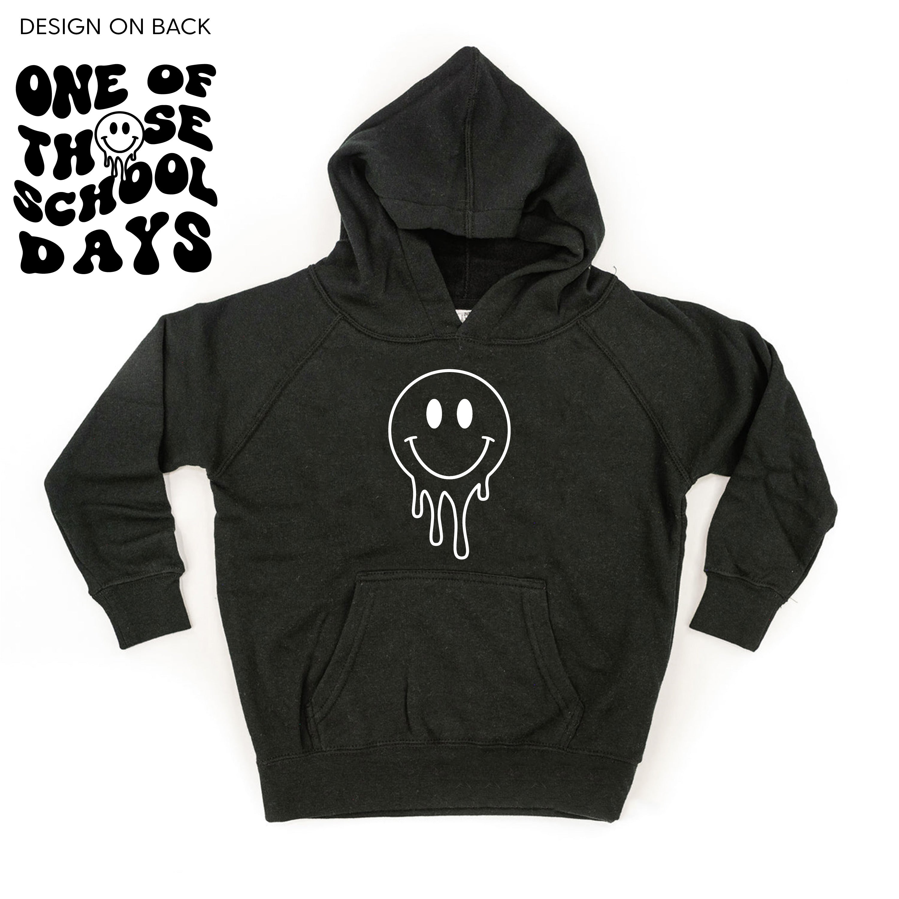 One of Those School Days - Melty Smiley (f & b) - Child HOODIE