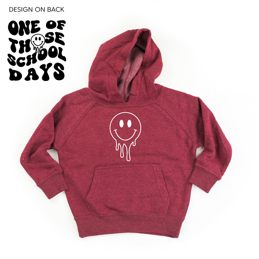 One of Those School Days - Melty Smiley (f & b) - Child HOODIE