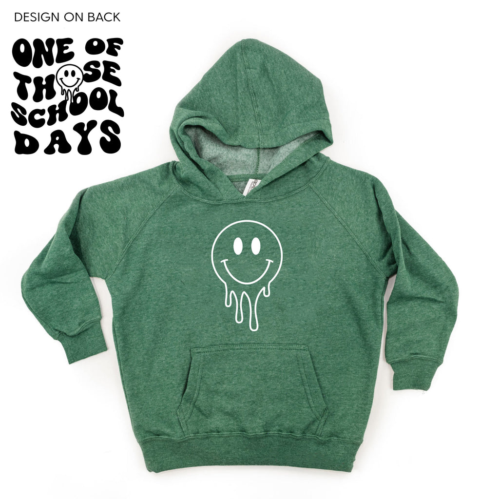One of Those School Days - Melty Smiley (f & b) - Child HOODIE