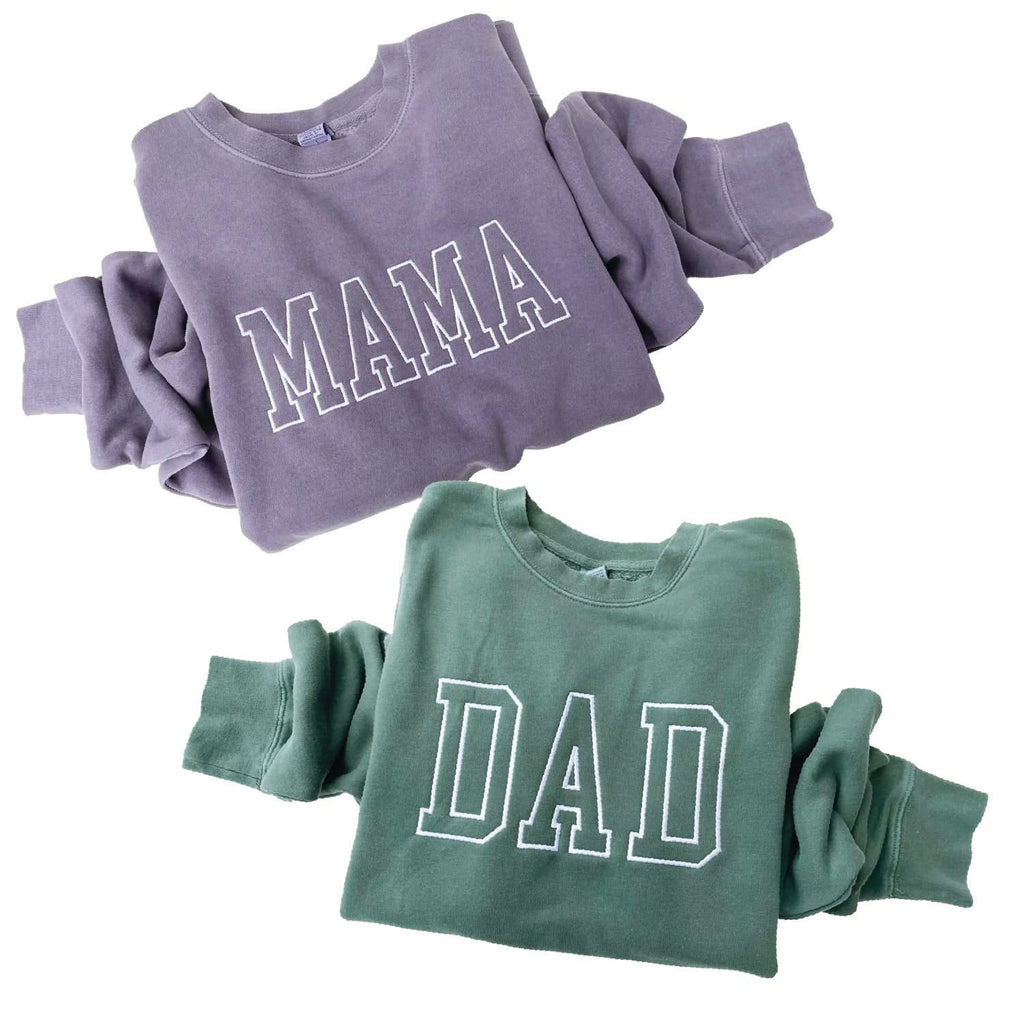 Embroidered PIGMENT Crewneck - OUTLINE NAME