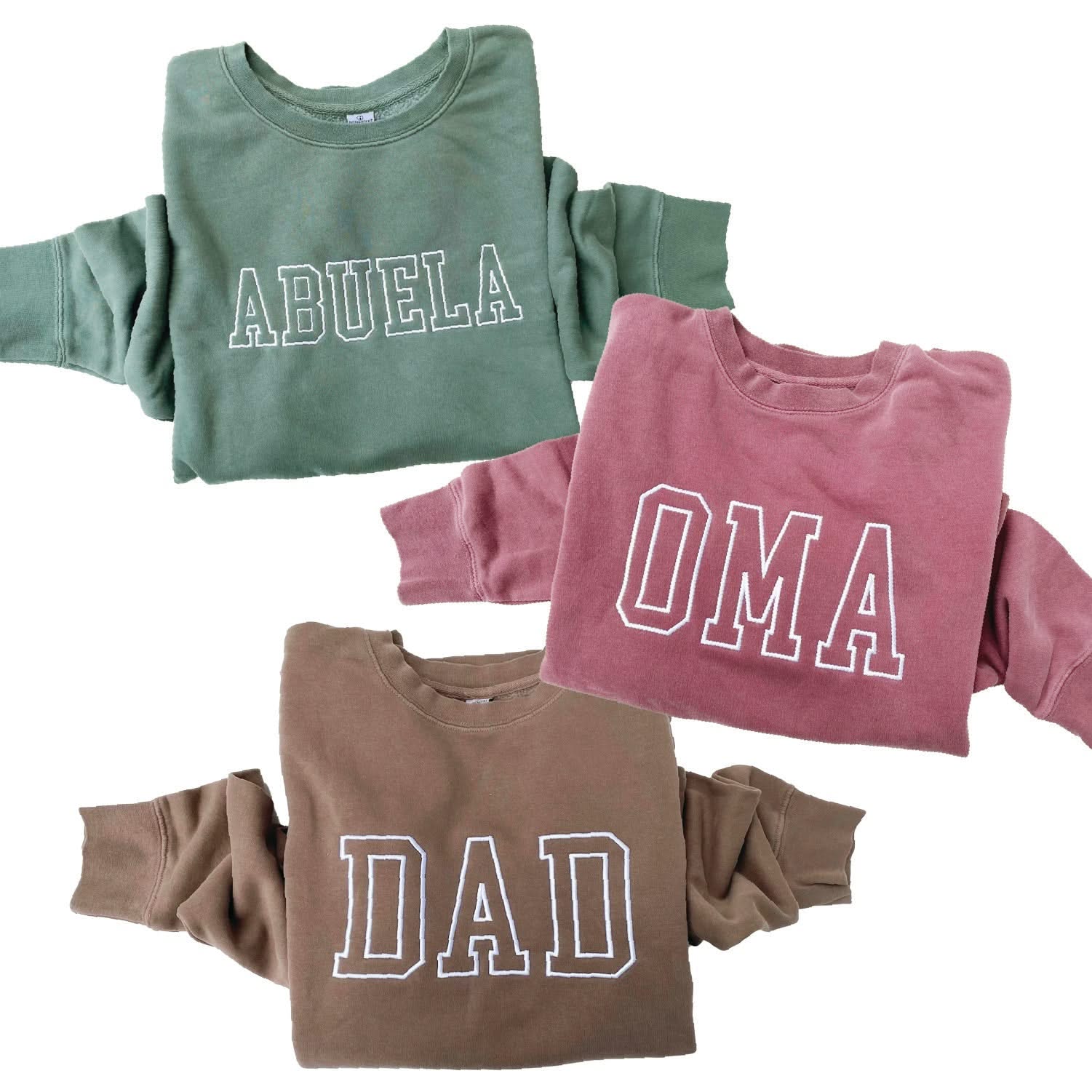 Embroidered PIGMENT Crewneck - OUTLINE NAME