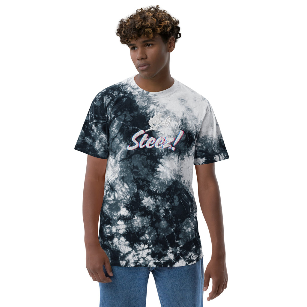Steez ! - Oversized embroidered tie-dye t-shirt