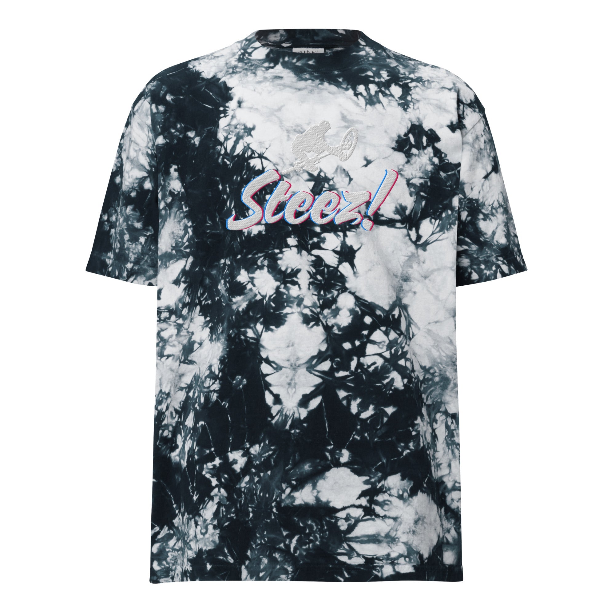 Steez ! - Oversized embroidered tie-dye t-shirt