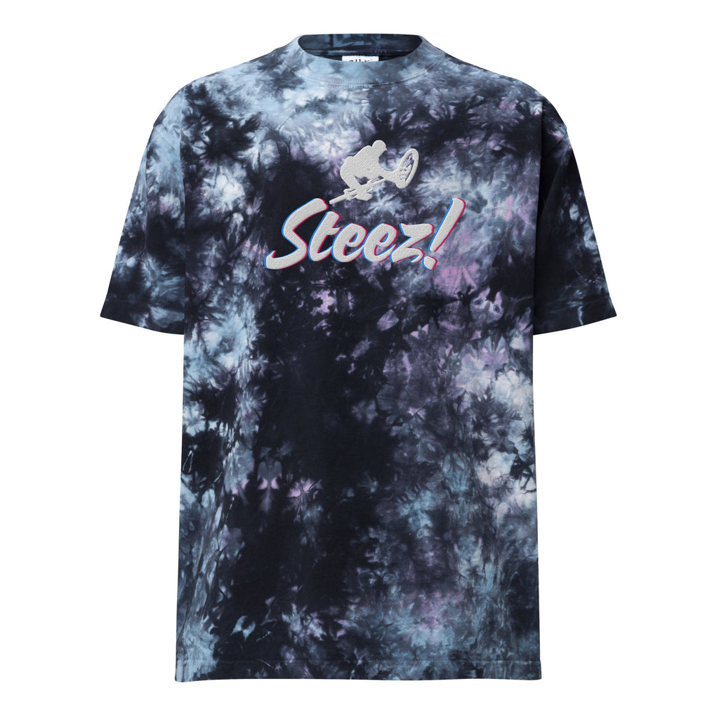 Steez ! - Oversized embroidered tie-dye t-shirt