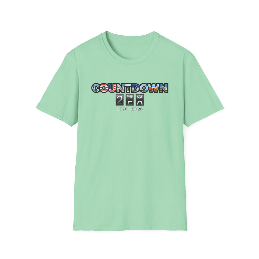 Patriotic Countdown to 250 Years T-Shirt (1776–2026 Edition)