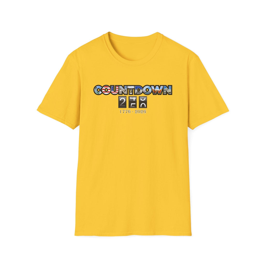 Patriotic Countdown to 250 Years T-Shirt (1776–2026 Edition)