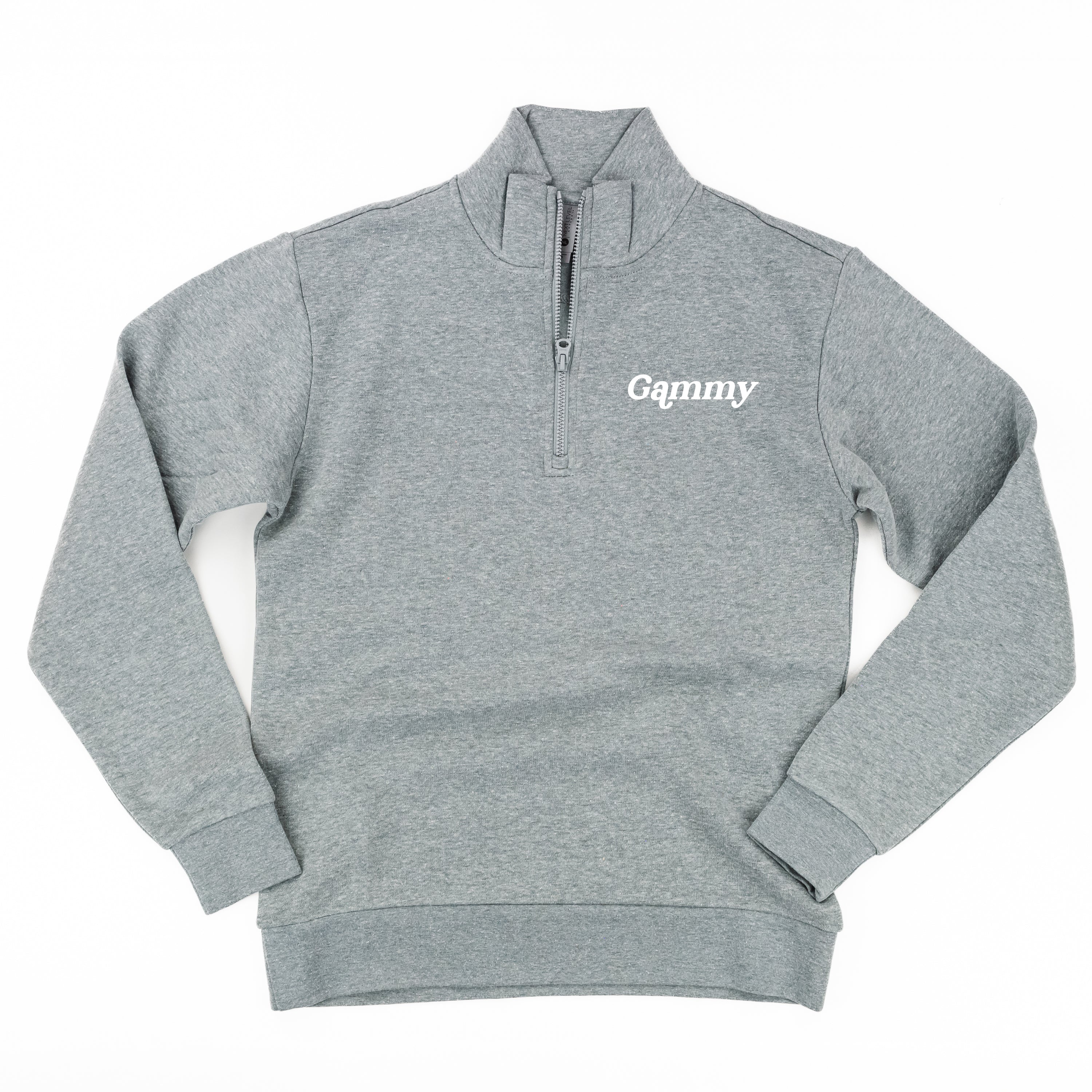 Mother's Day Quarter Zip Sweatshirt - Multiple Names + Colors Available (white thread)