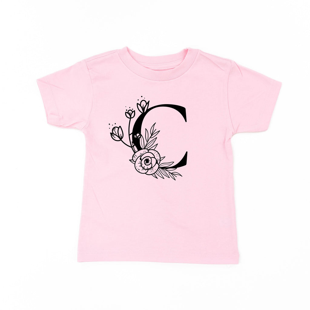 Floral Initials - Child Tee