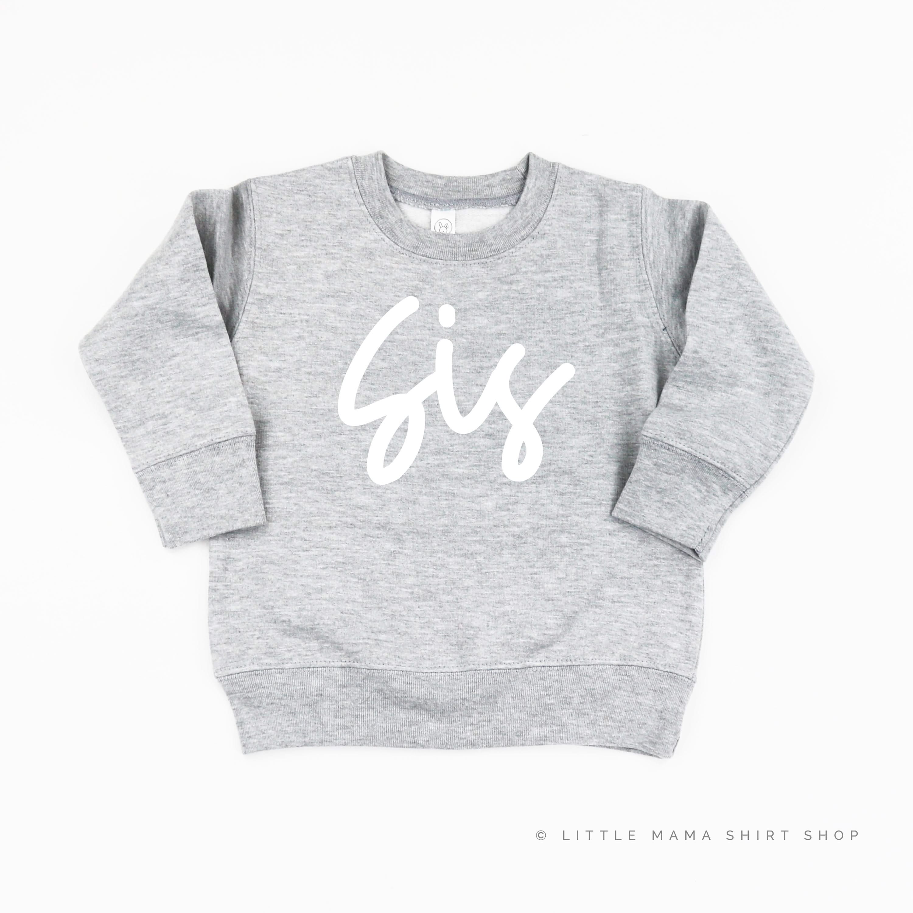 Sis (Cursive) - Child Sweater