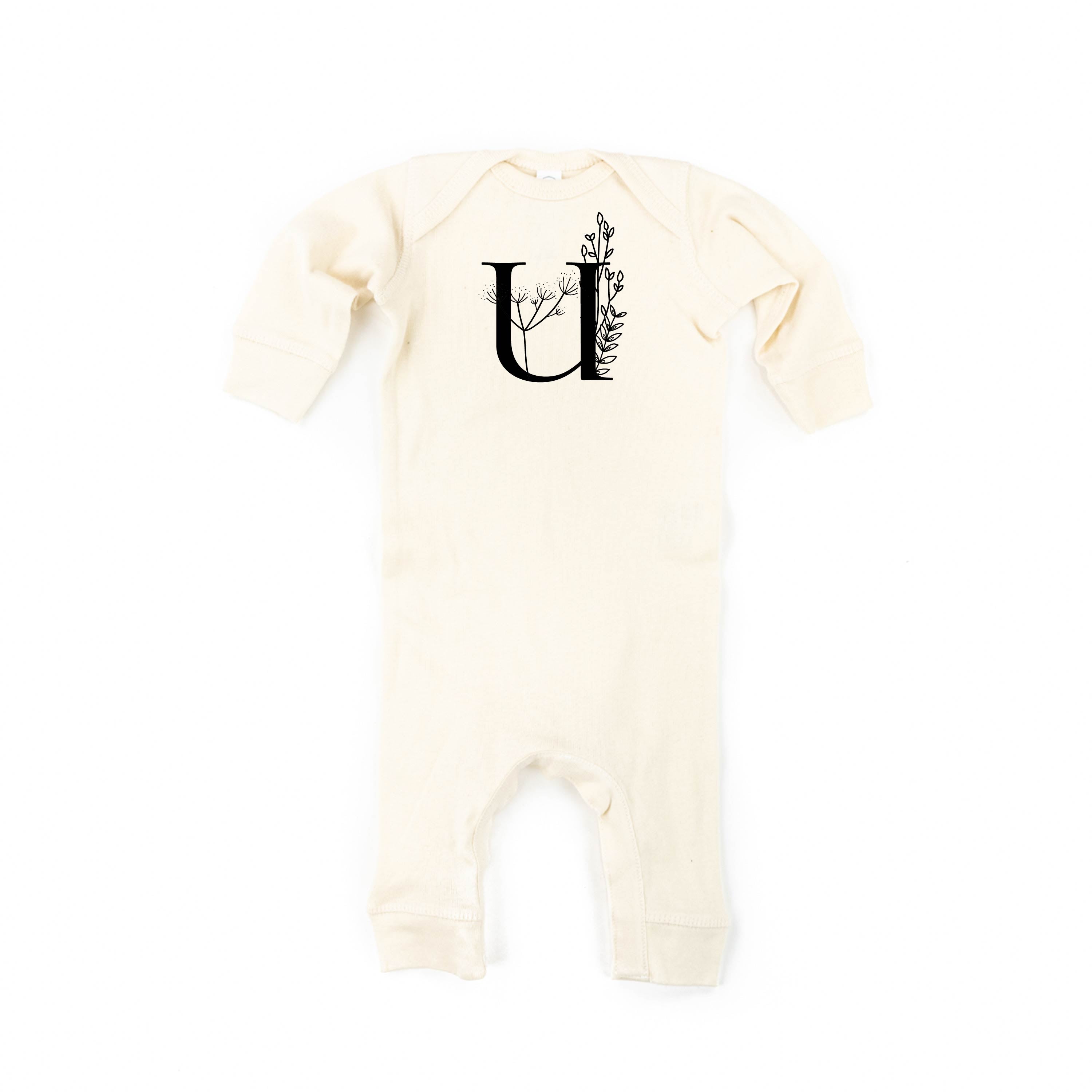 Floral Initials - Baby Sleeper