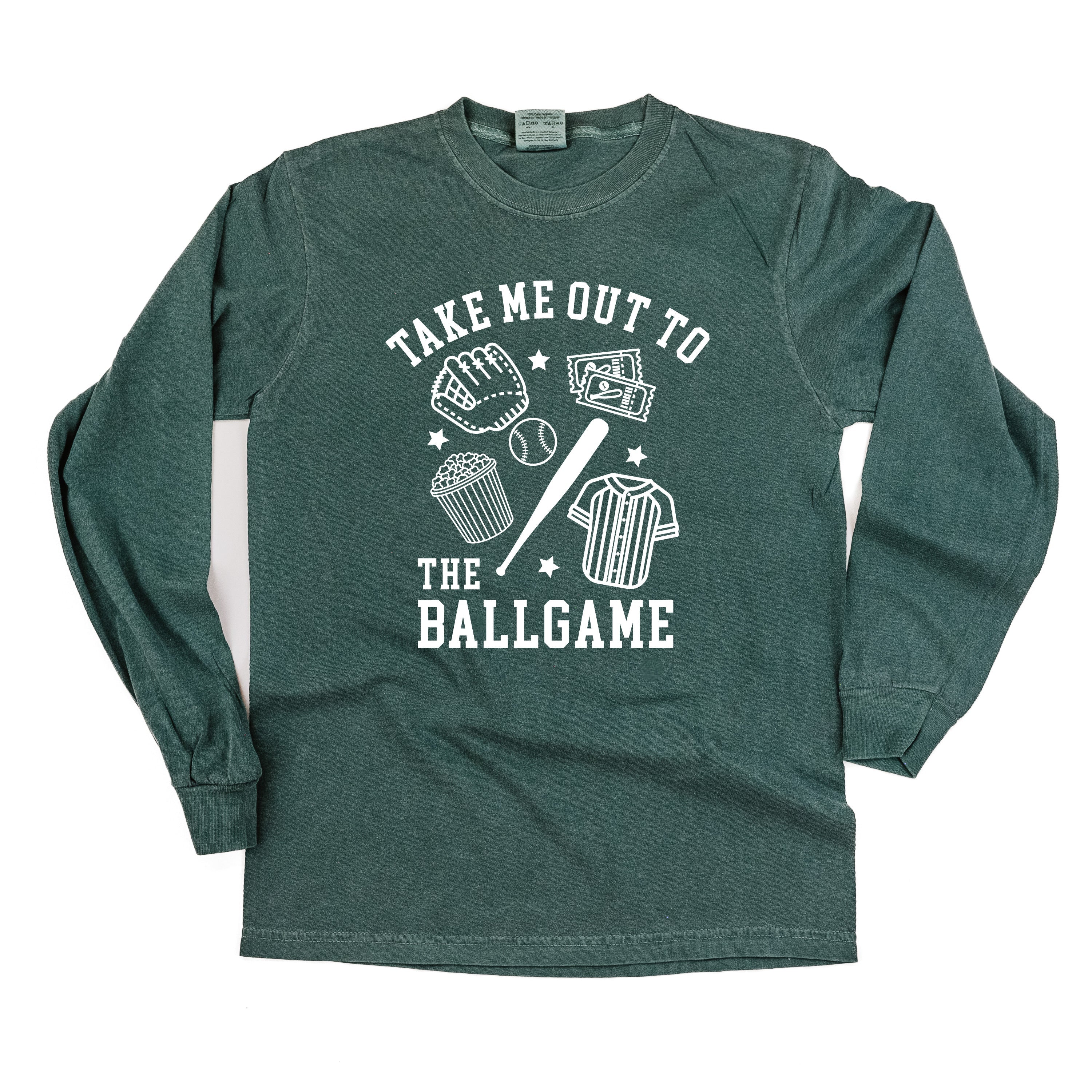 Take Me Out To The Ballgame - LONG SLEEVE Comfort Colors Tee
