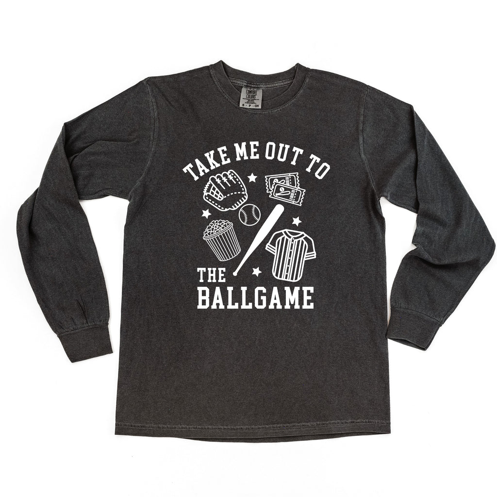 Take Me Out To The Ballgame - LONG SLEEVE Comfort Colors Tee