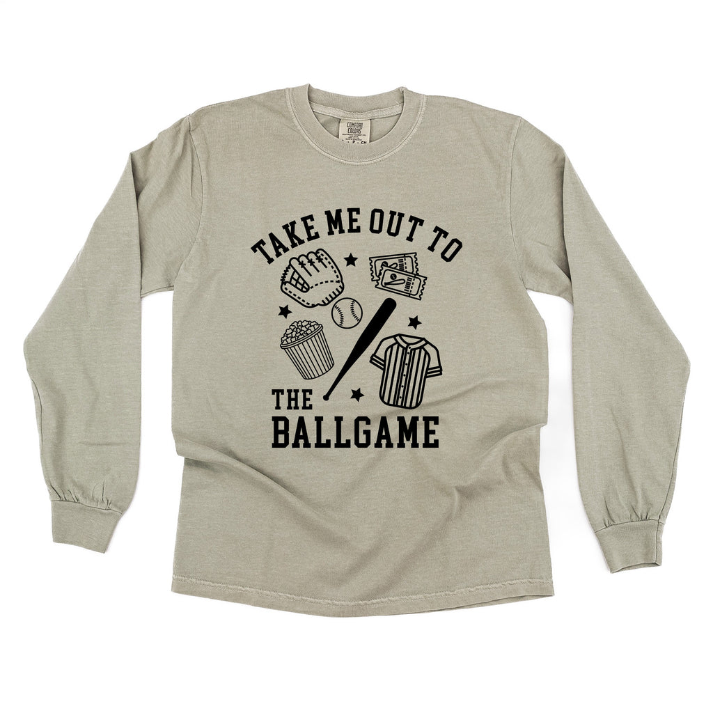 Take Me Out To The Ballgame - LONG SLEEVE Comfort Colors Tee