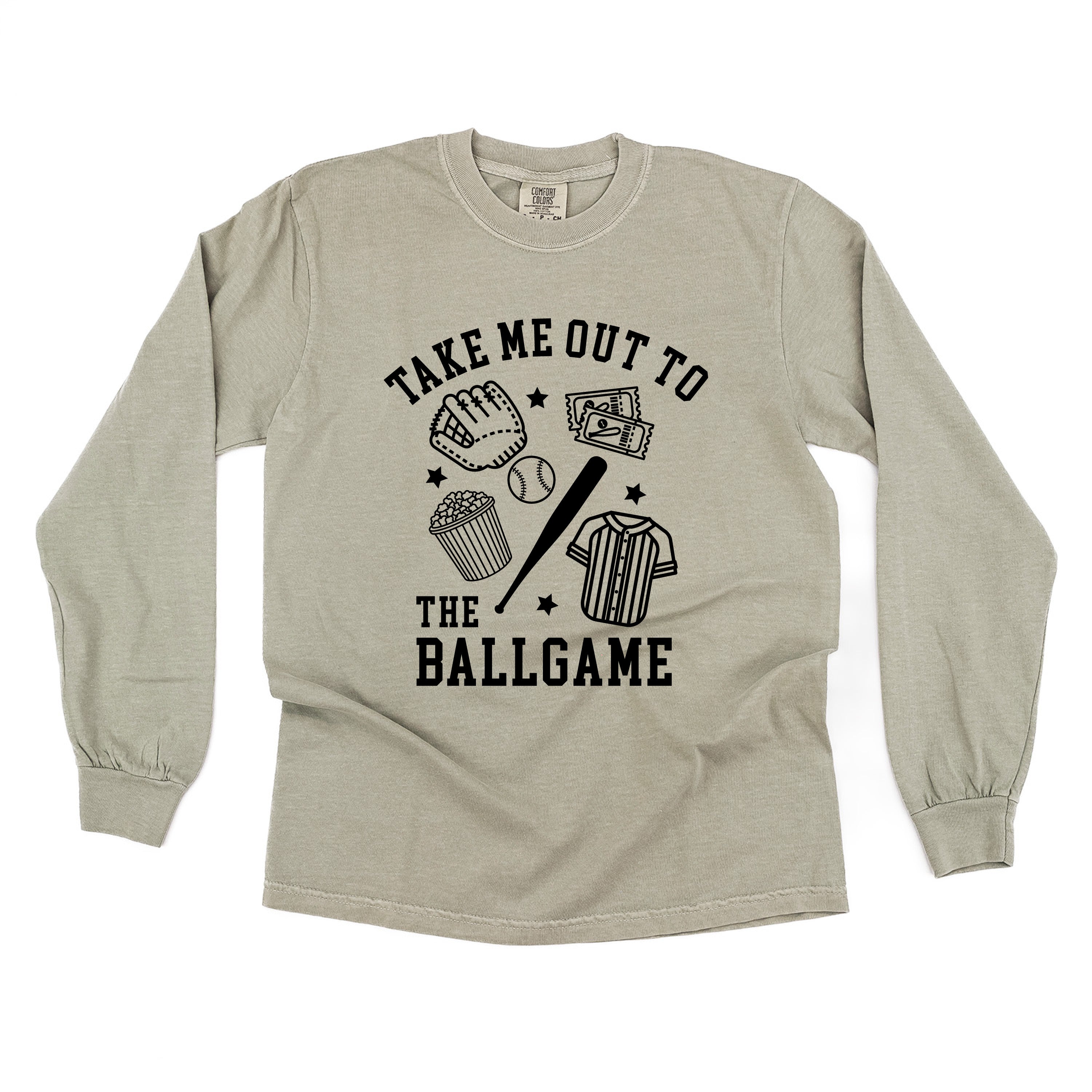 Take Me Out To The Ballgame - LONG SLEEVE Comfort Colors Tee