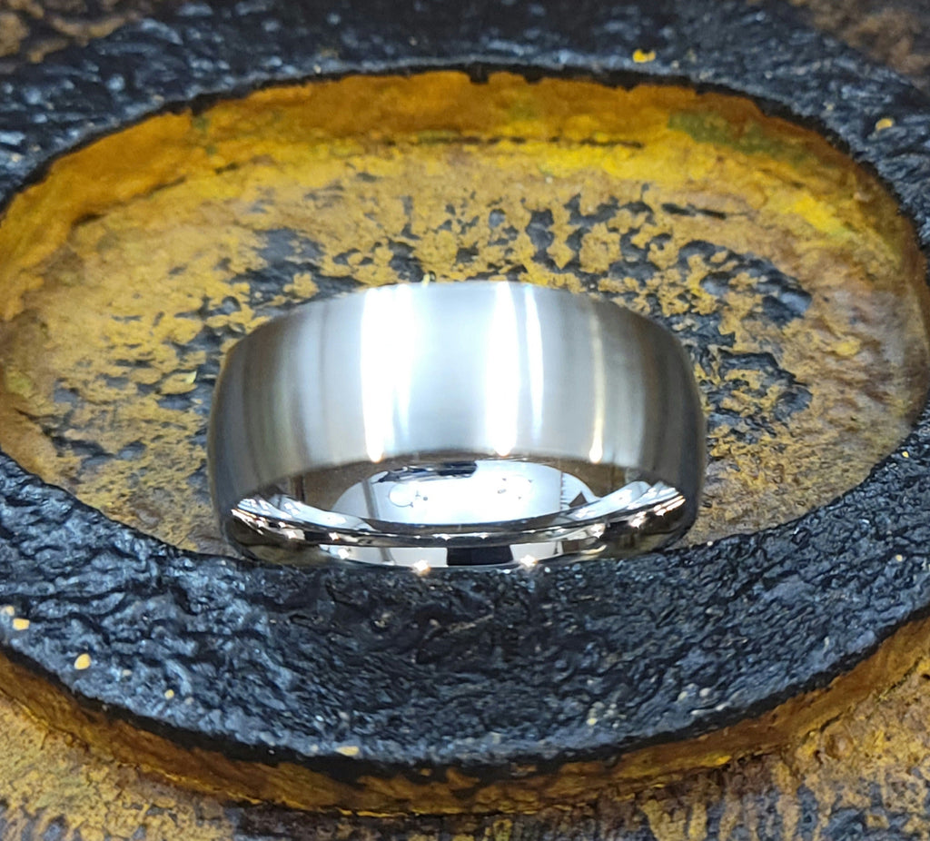 Men's Engraved Silver Promise Ring - Personalized Silver Promise Ring For Guys