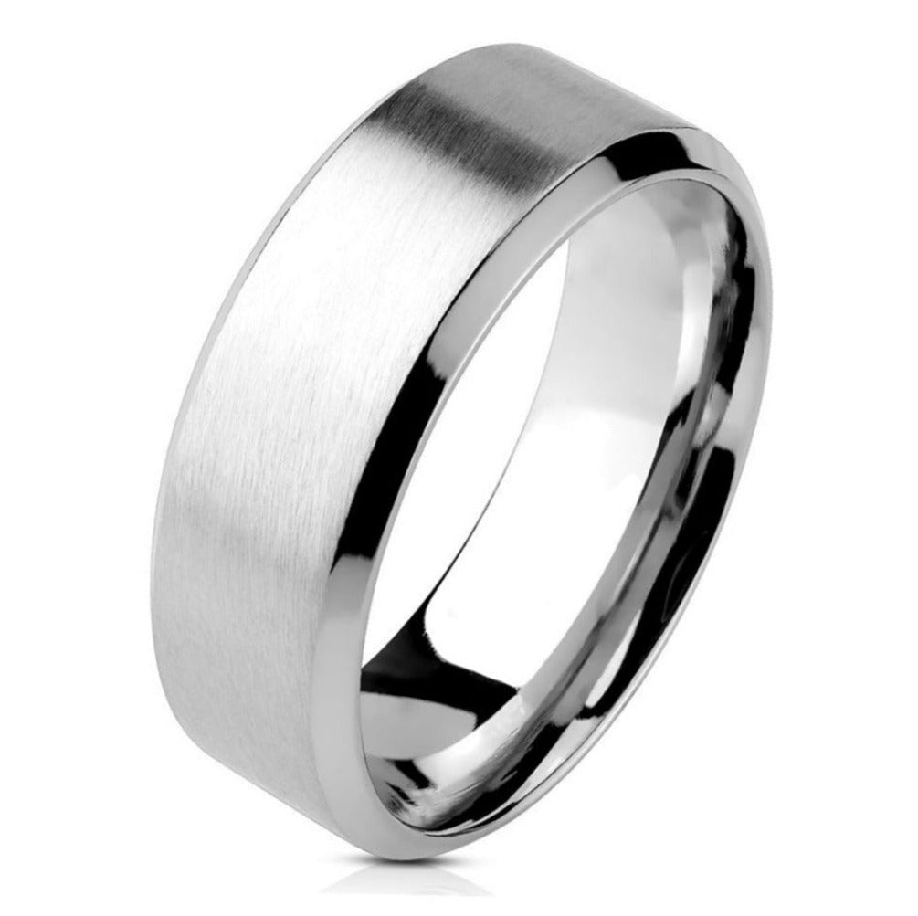 Engraved Men's Silver Promise Ring - Engraved Men's Ring