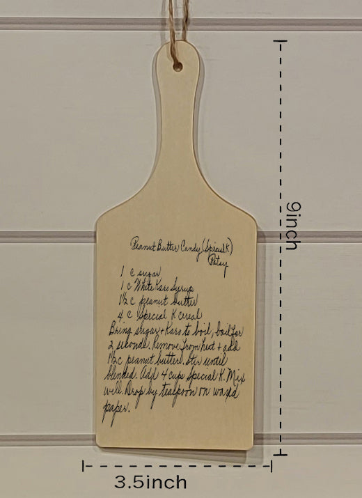 Personalized Handwritten Recipe Decorative Cutting Board