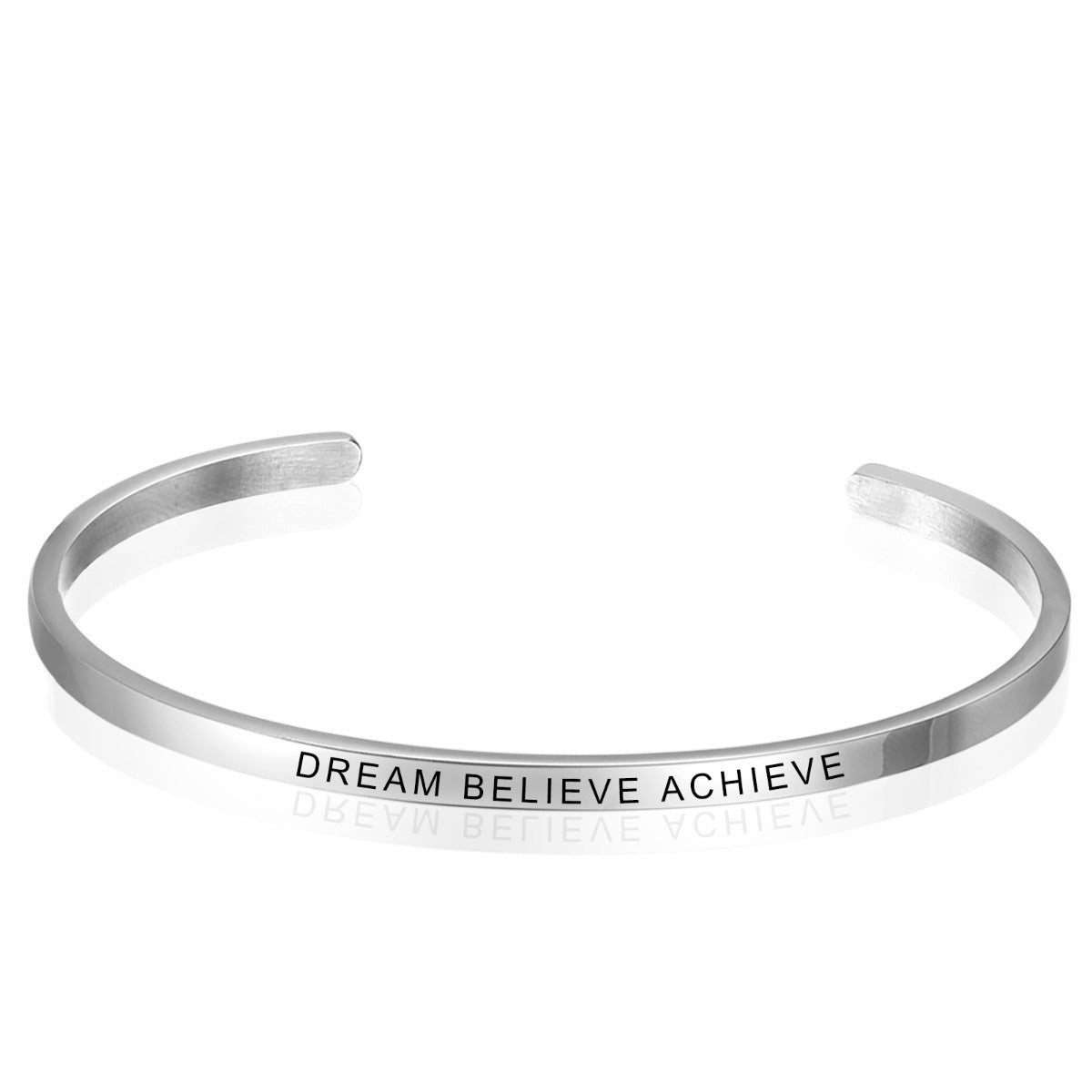 Personalized Engraved Cuff Bar Bracelet - Silver, Black, Gold or Rose Gold