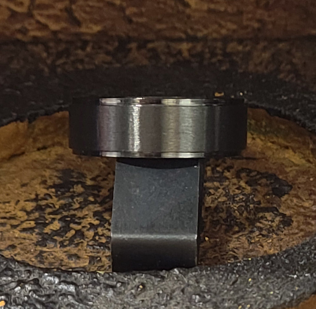 Personalized Men's Matte Black Promise Ring